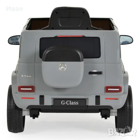 ТОП ЦЕНА!НОВО!Акумулаторен джип Mercedes-Benz G580 GREY с 12V батерия,МЕКИ ГУМИ,кожена седалка,USB, снимка 7 - Детски велосипеди, триколки и коли - 56220032