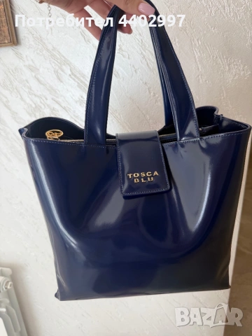 Чанта Tosca Blu тъмно син лак, снимка 7 - Чанти - 54326418