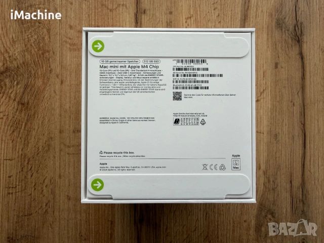 ЧИСТО НОВО Apple Mac Mini M4 10-CPU/10-GPU/16GB RAM/512GB SSD, снимка 2 - Работни компютри - 53972581