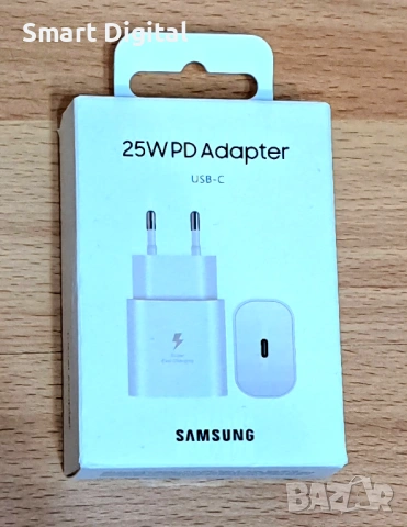 Бързо зарядно 25W за SAMSUNG и други модели с кабел USB Type C / 1М