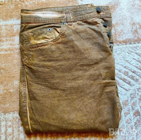 Италиански дънки Alcott 53, слим, № 36 (L), шоколадов цвят , снимка 2 - Дънки - 51198810