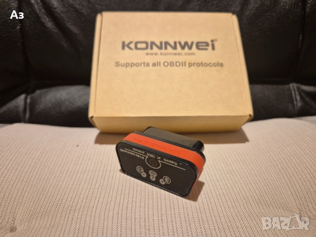 KONNWEI Bluetooth OBD2 адаптер за диагностика на автомобил блутут обд