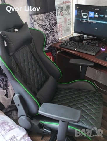 геймърски стол като нов!!!, снимка 2 - Столове - 53203172