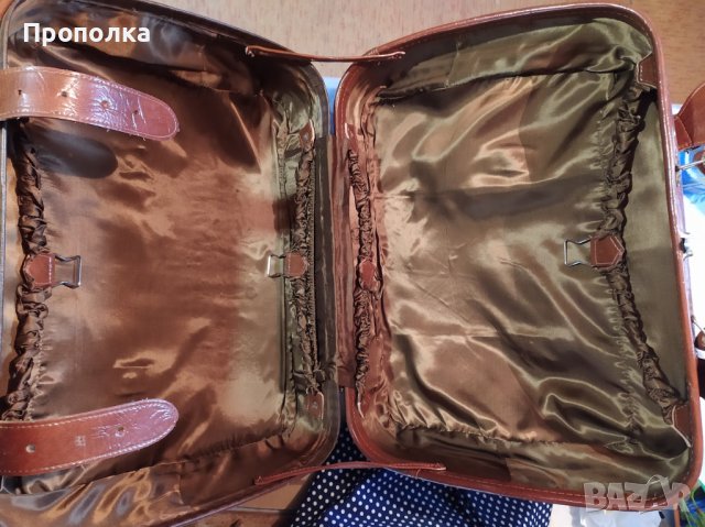 Красиви, впечатляващи, ретро куфар и пътна чанта, снимка 3 - Куфари - 42763967
