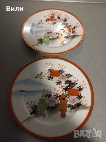 Красиви чинии от японски порцелан , снимка 5 - Чинии - 40761342