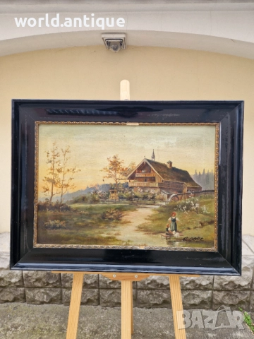 Превъзходна майсторска картина масло върху платно , снимка 2 - Картини - 52266508