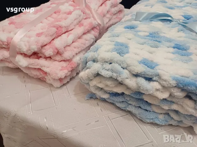 Ръчно изработени бебешки одеяла! , снимка 6 - Комплекти за бебе - 47644789