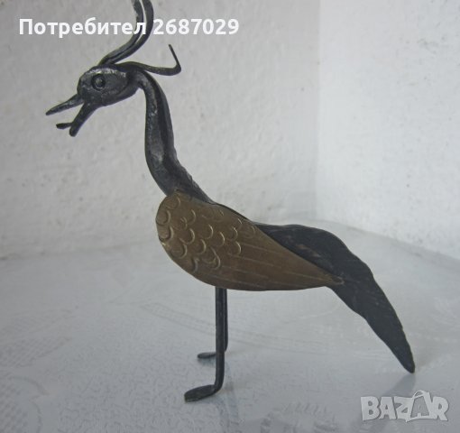 метал птица, снимка 2 - Статуетки - 38424310