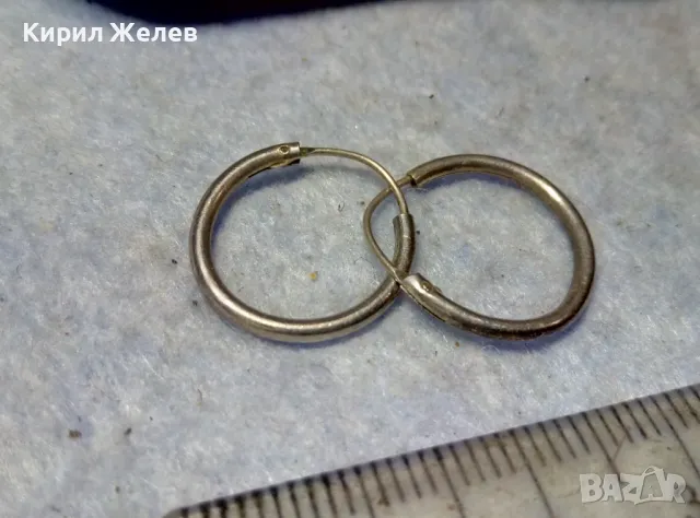 СТАРИ ФИНИ СРЕБЪРНИ ОБЕЦИ СРЕБРО 925 КЛАСИЧЕСКИ РЕТРО АРТ МОДЕЛ РЪЧНА МАЙСТОРСКА РАБОТА 47676, снимка 5 - Обеци - 49605788
