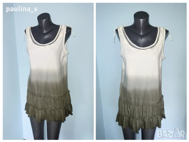 Три различни броя / Памучна еластична туника "Н&М", "Okay" by S'Oliver и Италианска , снимка 8 - Туники - 28718158