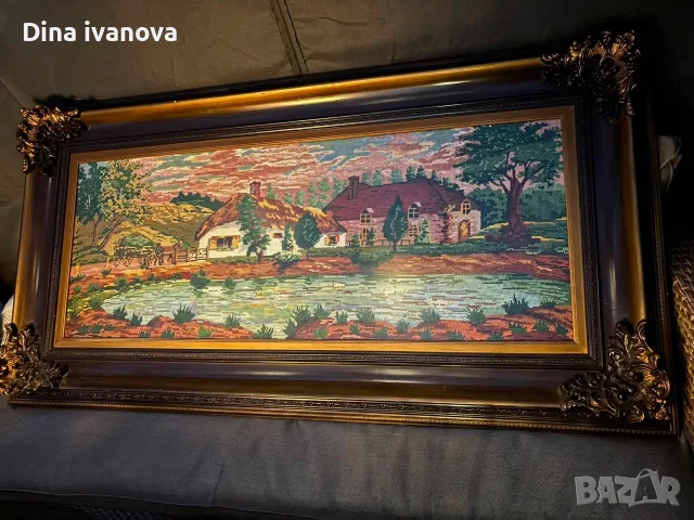гоблен с красива рамка , снимка 3 - Гоблени - 56301009