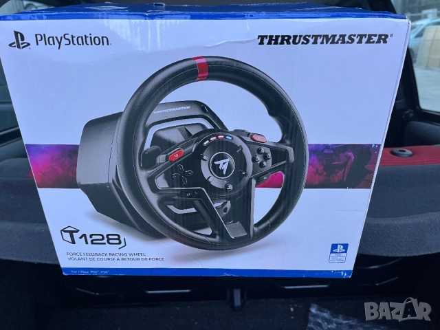 Thrustmaster T128,  волан и педали, PlayStation 5, PlayStation 4, PS