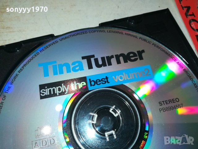 TINA TURNER CD 2409251205, снимка 3 - CD дискове - 51818694