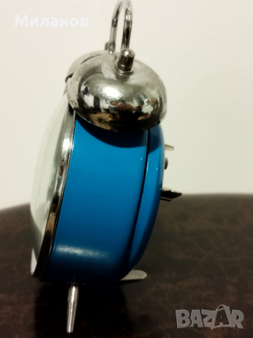 Стар механичен будилник, настолен часовник, снимка 3 - Антикварни и старинни предмети - 44587651