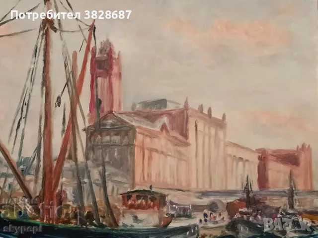 ПЕЙЗАЖ"ПРИСТАНИЩЕ", снимка 6 - Картини - 48250497