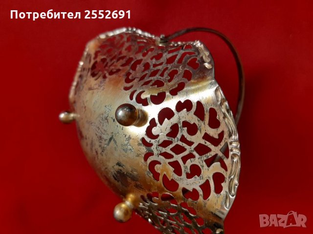 Посребрен съд , снимка 2 - Антикварни и старинни предмети - 35350914