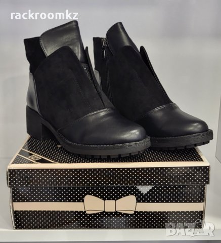 Дамски елегантни боти на нисък ток, снимка 3 - Дамски боти - 38851926