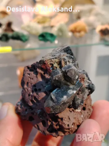 Апофилит със каледонит от Индия 