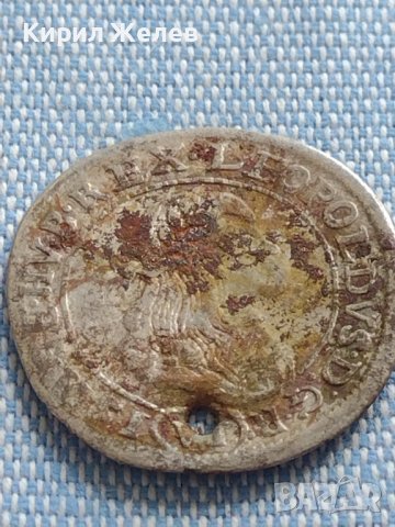 Сребърна монета 6 кройцера 1673г. Леополд първи Кремниц Унгария 13673, снимка 4 - Нумизматика и бонистика - 42890726