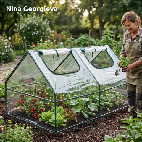 Компактна градинска оранжерия - стабилен микроклимат за вашите растения, снимка 2 - Оранжерии - 53924668