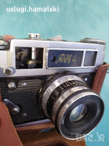 Стар фотоапарат Фед4, снимка 2 - Антикварни и старинни предмети - 52606562
