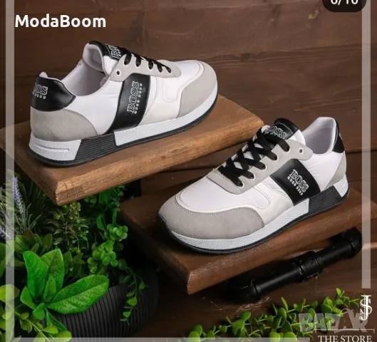 Hugo Boss мъжки маратонки Два цвята , снимка 3 - Маратонки - 48437343