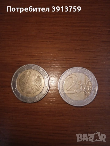 монета 2 евро Германия 2002г буква f /Щутгарт/ 