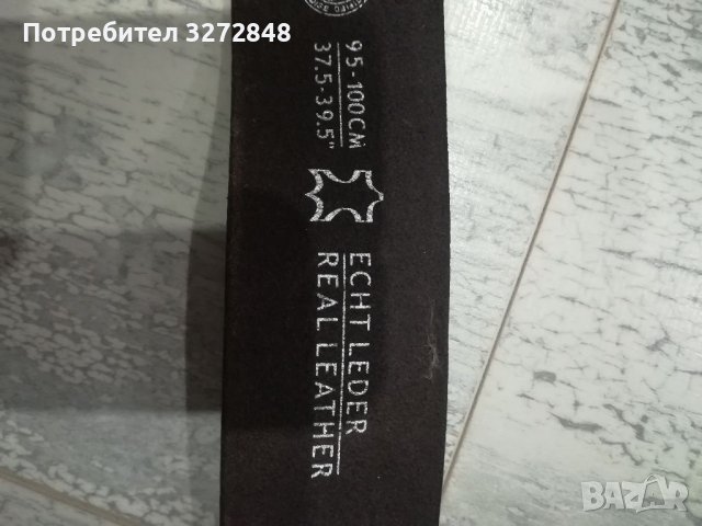 Дамски колан от естествена кожа 4/95-100см, снимка 3 - Колани - 38871844