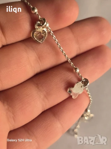 Сребърна гривна. 19см. Цена 24,99лв. За Севлиево безплатна доставка., снимка 4 - Колиета, медальони, синджири - 50936617