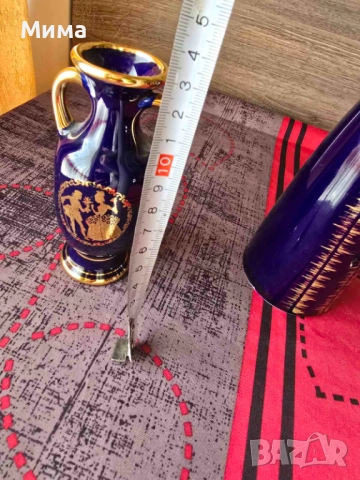 Порцеланови вази и купа кобалт, снимка 9 - Декорация за дома - 51843627