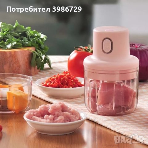 Мини чопър за чесън и подправки , снимка 3 - Кухненски роботи - 42183344