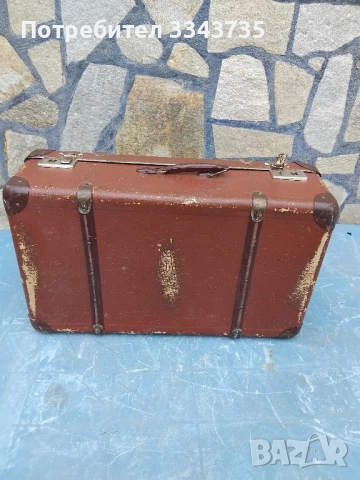 Винтидж кафяв куфар., снимка 2 - Антикварни и старинни предмети - 52459270