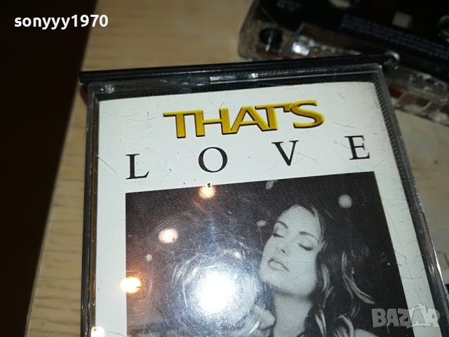 THATS LOVE X2 ORIGINAL TAPE-EMI MADE IN UK 1105231122, снимка 2 - Аудио касети - 40663690