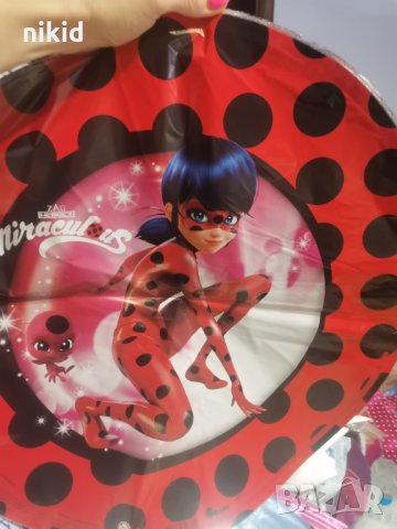 Калинката  miraculous ladybug кръгъл фолио фолиев балон хелий или въздух, снимка 3 - Други - 19918653