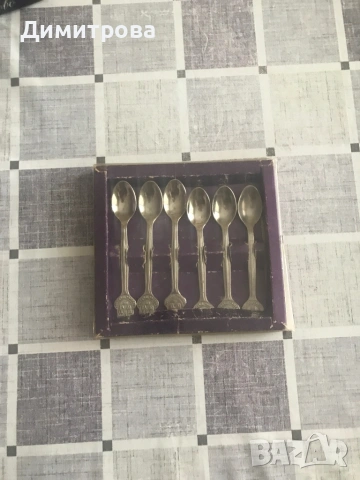 Комплект лъжички за кафе /чай/, вилички, снимка 4 - Прибори за хранене, готвене и сервиране - 32755961