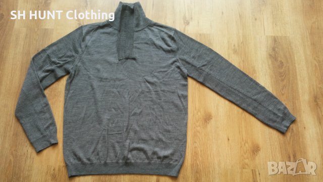 SELECTED Shine Zip Neck EXP 100% Merino Wool размер XL за лов риболов блуза 100% Мерино Вълна - 532, снимка 1 - Блузи - 42785117