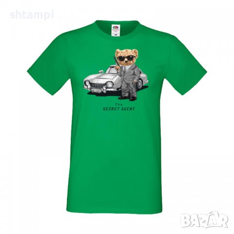 Мъжка тениска bear The Secret Agent, Мече,Меченце,Животно, Играчка,Изненада,Подарък,Повод,, снимка 11 - Тениски - 37295117