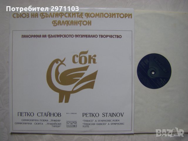 ВСА 1300/401 - Панорама на българското музикално творчество. Петко Стайнов, снимка 2 - Грамофонни плочи - 35301252