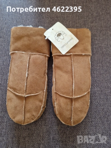 Ръкавици от агнешка кожа в светъл кафяв цвят, снимка 2 - Ръкавици - 52429722