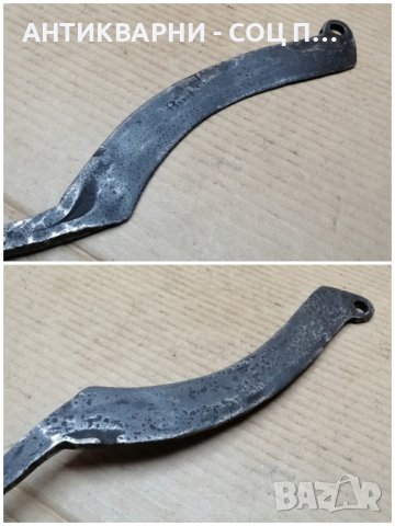 Стар Кован Нож За Рязане На Сено. , снимка 4 - Антикварни и старинни предмети - 44355335