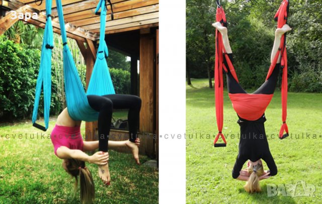 Нов Хамак за въздушна йога, Люлка за йога флай * екстра 2 метра широчина * lyly.one, снимка 17 - Йога - 31964551