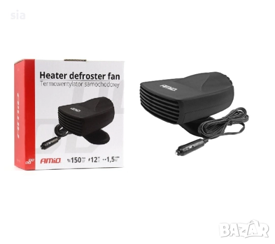 Печка за автомобил, разледител за прозорци,  духалка за кола 12V 150W