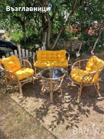 Комплект възглавници за ратанов комплект, снимка 4 - Градински мебели, декорация  - 50837123