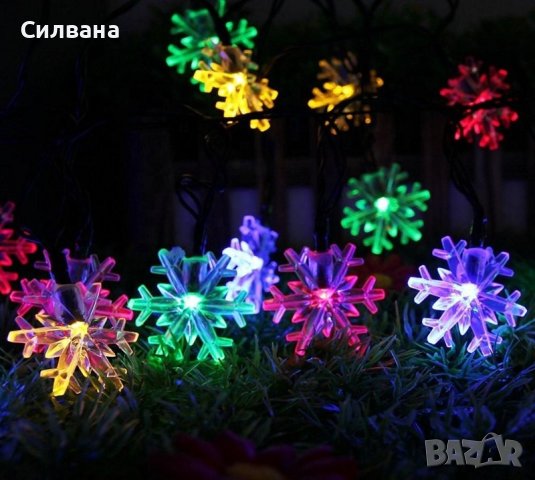Многоцветни коледни LED лампички с различни фигури - Многоцветни, снимка 9 - Лед осветление - 42713648