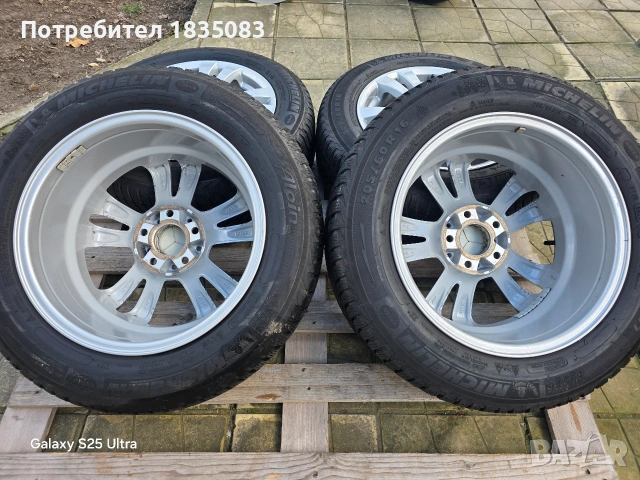 Лети джанти 16ки 5х112 Rial Mercedes + зимни гуми 205/60/16 Michelin, снимка 9 - Гуми и джанти - 53044730