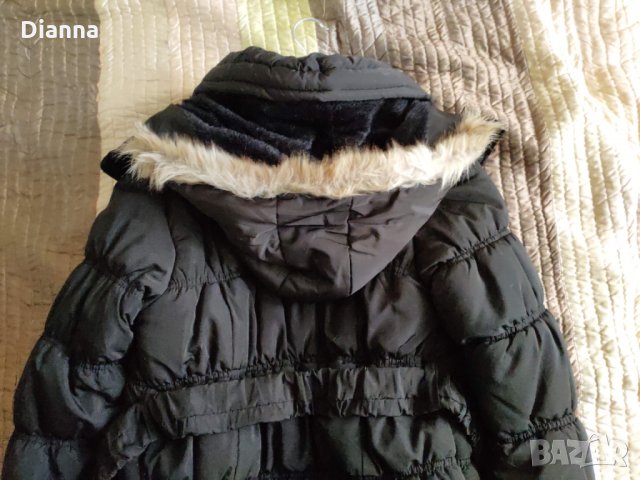 Дамско зимно яке с топла подплата и качулка в черно, размер М/Л 70 лв, снимка 4 - Якета - 35075330
