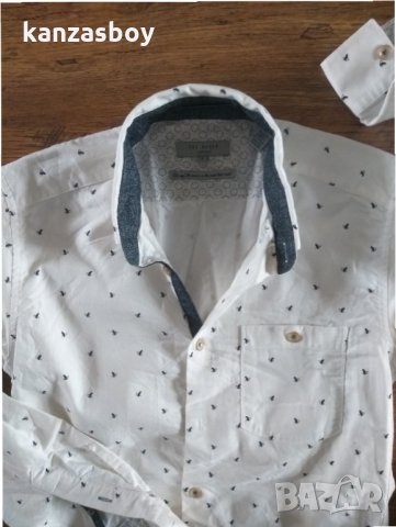 ted baker london Chimsky Printed Monkey Regular Fit - страхотна мъжка риза, снимка 2 - Ризи - 31720578