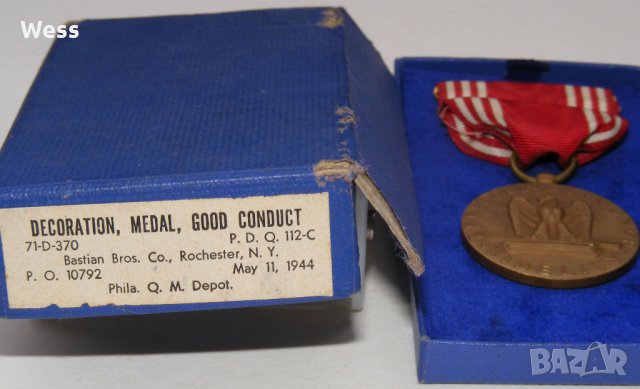 Американски военен медал – оригинал ВСВ, снимка 5 - Други ценни предмети - 30359124