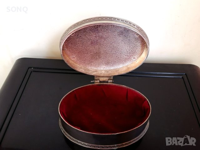 Прекрасна Стара Посребрена Кутия За Бижута, снимка 4 - Антикварни и старинни предмети - 42812280