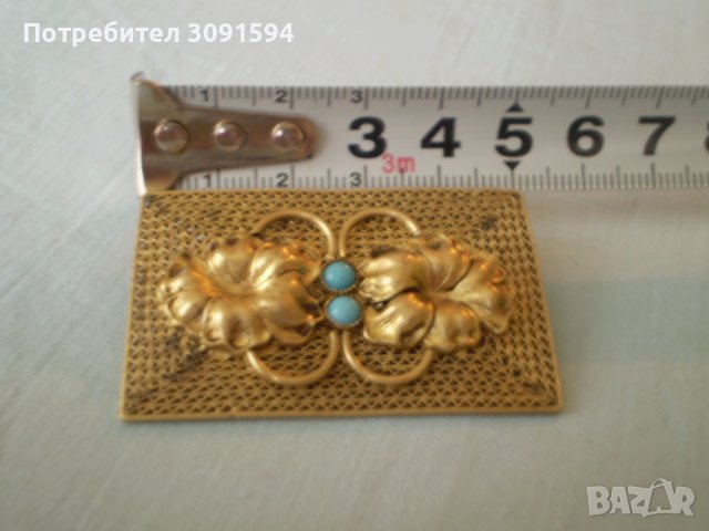  Арт Десо  брошка БОХЕМИЯ филигран, снимка 6 - Антикварни и старинни предмети - 39290284